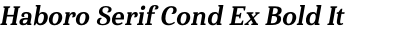 Haboro Serif Cond Ex Bold It